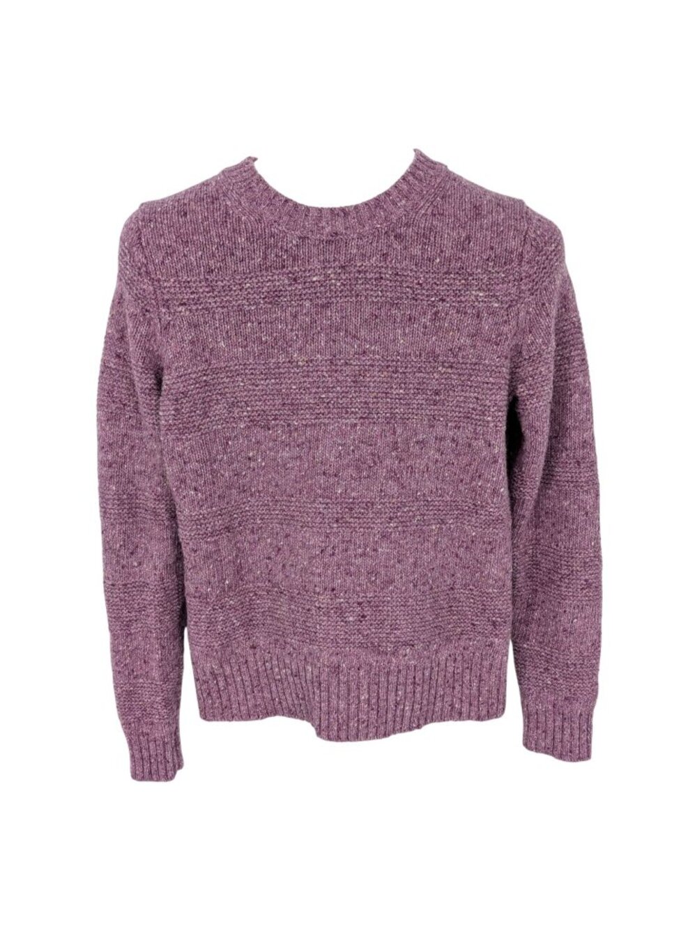Banana Republic Textured Knit Sweater Crewneck Wool Blend Minimalist Cozy Medium